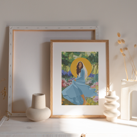 Our Lady of the Smile Print