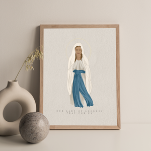 Our Lady of Lourdes Print
