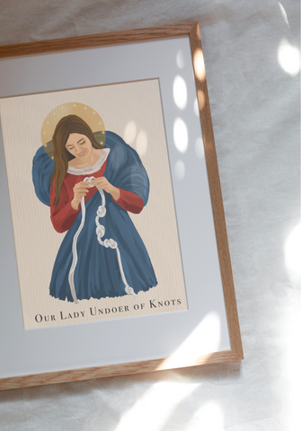 Our Lady Undoer Of Knots Print